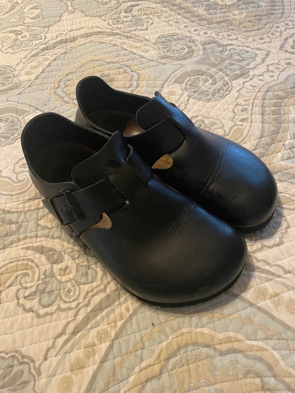 Birkenstock London black leather size 35
